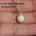 Crown Bezel Necklace image 2