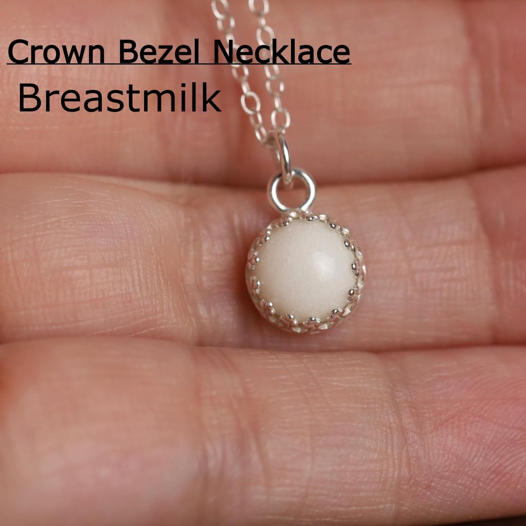 Crown Bezel Necklace image 2