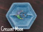Crescent Moon Keepsake Ring image 6