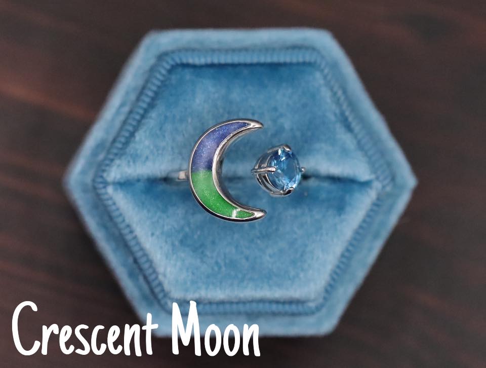 Crescent Moon Keepsake Ring image 6