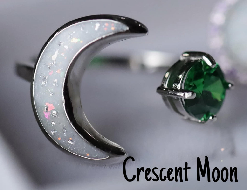 Crescent Moon Keepsake Ring image 8