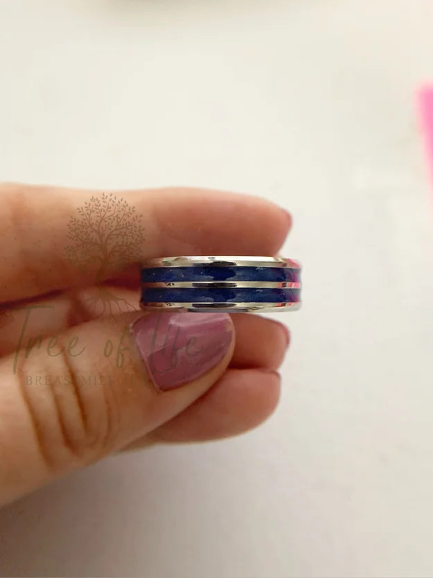 Stainless Steel Double Channel Ring image 0