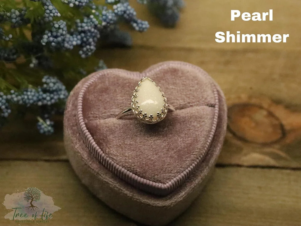 Crown Bezel Teardrop Ring image 1